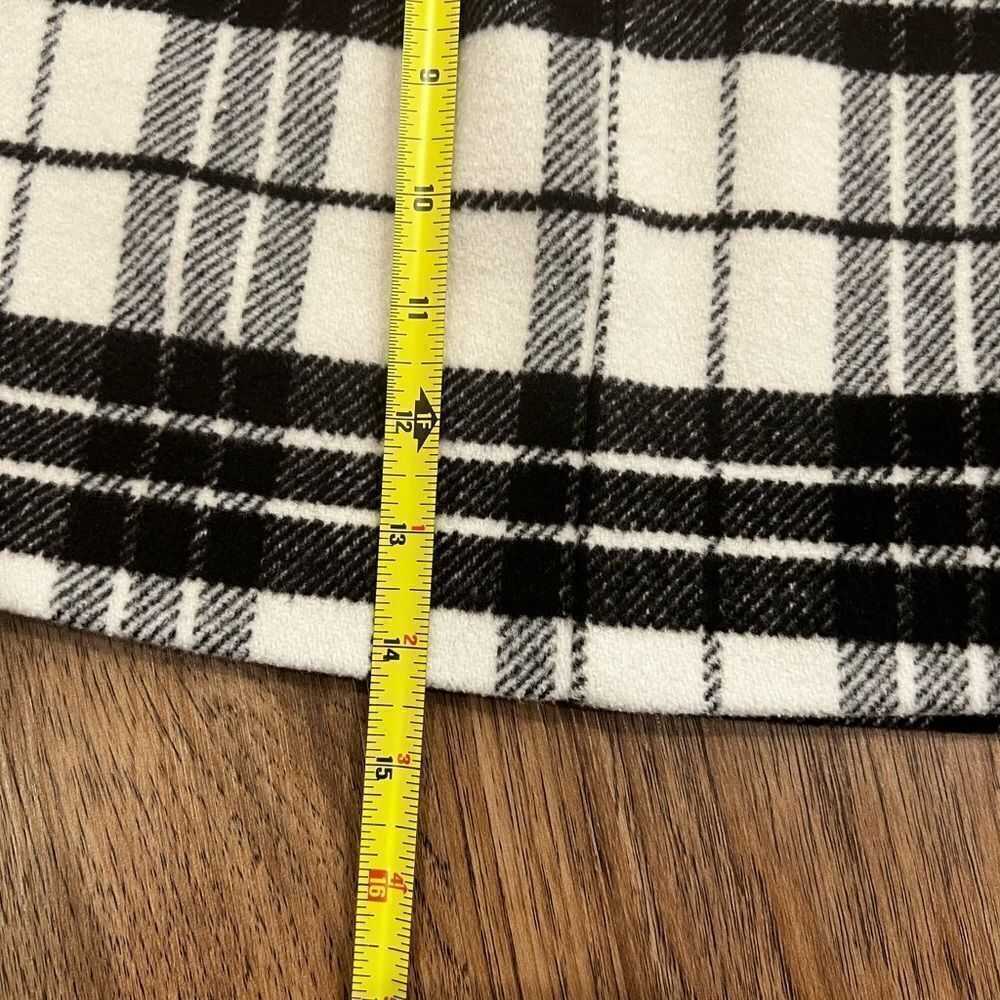 Forever 21 Mini Skirt Women’s Plaid Black White Wool Blend Size S - Picture 5 of 6